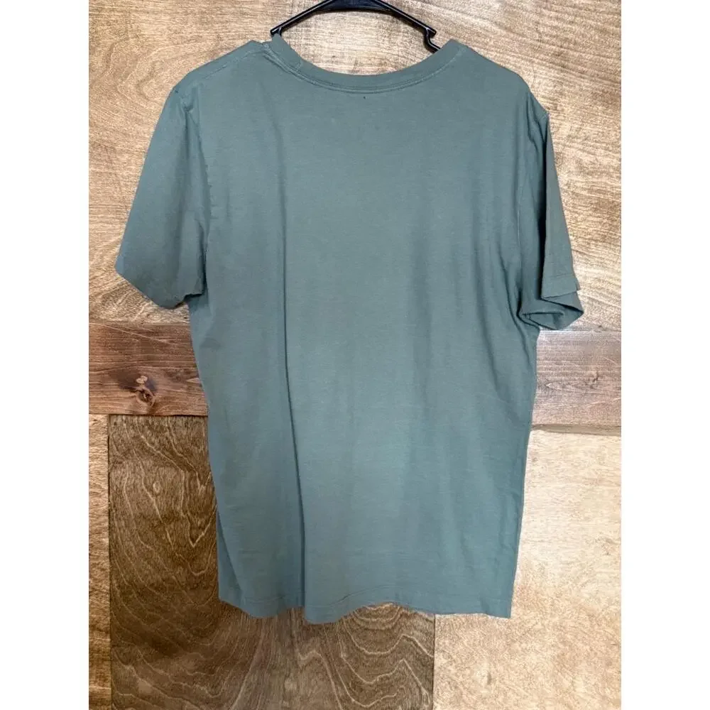 Nike‎ Olive Green Nike Logo Just Do It Short Sleeve Crew Neck T Shirt Medium